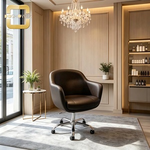 Silla profesional para sala de espera de spa con altura ajustable hidráulica, diseño ergonómico de muebles de salón de belleza, silla personalizada. - Product Image 4