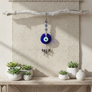 เครื่องประดับแก้ว macrame ตาชั่วร้าย48ซม. ความสูงนวนิยายและความคิดสร้างสรรค์ของตกแต่งบ้าน - Product Image 3