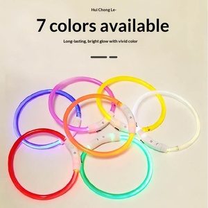 USB-Aufladbares LED-Haustier-Blinklicht Leuchtendes Nachtlicht Zuschneidbares Hundehalsband für Alle Jahreszeiten und Feiertage - Product Image 3