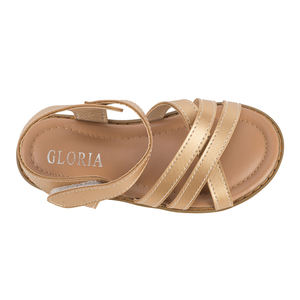 Sandalias Planas con Tiras Cruzadas para Niñas, Sandalias con Tiras en el Tobillo y Punta Abierta con Brillantina, Antideslizantes, Ligeras, para Fiestas y Playa - Product Image 6