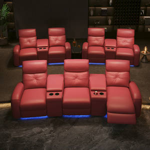 Sièges de cabine électriques de première classe, salle audiovisuelle souterraine, salle multifonction en cuir, <span class=keywords><strong>canapé</strong></span> de cinéma maison personnalisé - Product Image 4