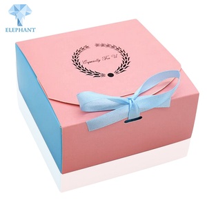 Boîte à bonbons en papier rose personnalisée en gros pour les petits cadeaux de fête d'anniversaire ou de mariage pour les invités - Product Image 2