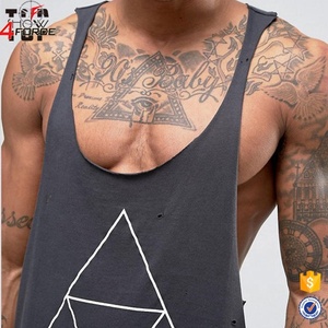Impression personnalisée 100% coton sans manches hommes Gym Stringer débardeurs séchage rapide T-shirts brodés pour l'été Fitness et course - Product Image 6