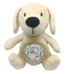 Plush Baby Toys Dog Musical Night Lights Battery Operated For Proiector For Baby Sleeping Light