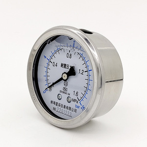 เกจวัดแรงดัน Bengbu Star YN60Z ขนาด 60 มม. 0-60MPa แบบกันกระแทกชนิดแกน - Product Image 1