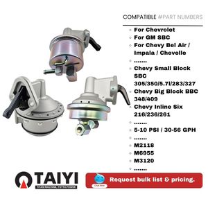 Pompe à essence mécanique pour Chevrolet SBC 283/327/350/348/409 W-Block 6 cylindres L-Block 4.3L Corvettes/Camaros/Camions - Référence OE, MOQ 10 <span class=keywords><strong>pièces</strong></span> - Product Image 2