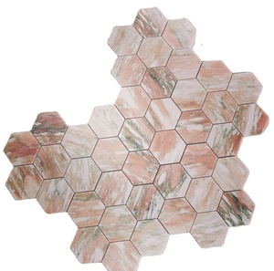 Mosaicos de Mármol Rosa Noruego — Mosaico de Mármol, Mosaico - Product Image 3