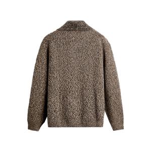 Pull en maille d'hiver à manches longues et col polo, coupe classique, en mélange de laine et de cachemire, personnalisable, vente en gros - Product Image 6