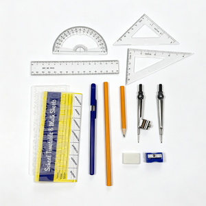 High Quality 14pcs <b>Math</b> <b>Set</b> <b>Oxford</b> Metal Compass Divider Mathematical Instrument Box for School Children - Product Image 5