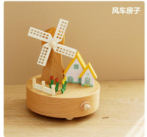 Bloques de Construcción de Madera de Haya Unisex, 40 Piezas, Ecológicos, DIY, Multi-Escena, Caja Musical, Juguete Educativo para Niños de 2 a 4 Años, que Mejora la Capacidad - Product Image 1