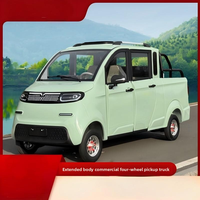 Camionnette électrique à quatre roues entièrement fermée, nouvelle énergie, avec moteur 1000W, autonomie de 101-200 km, pour le transport de passagers et de marchandises