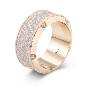 Bijoux Hip Hop Luxe 14K 18K Or massif véritable D VVS Diamant de laboratoire cultivé Bagues tendance pour hommes femmes Fête Bagues personnalisées épaisses - Product Image 1