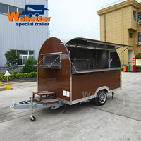 Webetter Mini Camion de Restauration Mobile avec Cuisine Complète pour Café, Jus, Churros, BBQ, Hot-dogs, Tacos, Burgers et Snacks