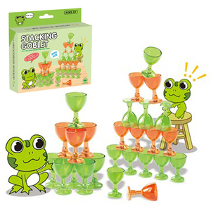 Jeu de empilage de verres à vin, jouet de table amusant pour les fêtes, jeu de puzzle de tasses empilables pour les soirées en famille, divertissement à domicile, jeu de société pour enfants - Product Image 3