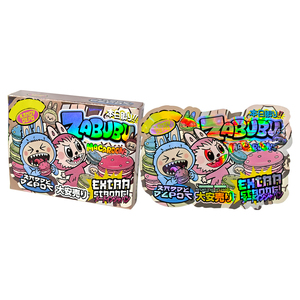 In magazzino 3.5g olografico a prova di odore richiudibile fustellabile sacchetti di Mylar <span class=keywords><strong>e</strong></span> scatola di carta Set per Bubblegum chargum uva caramella fiore di erba secca - Product Image 5