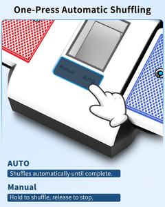 Barajador de Cartas Automático para 1-2 Mazos, Modos Dual Automático/Manual, Recargable por USB-C, Funcionamiento Silencioso, Compatible con Póker y Mahjong - Product Image 2