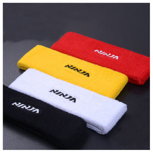 للبيع بالجملة بالجملة عصابات رأس عرق قطنية رياضية بشعار مخصص عصابات رأس تيري قماش كرة السلة عصابة رأس - Product Image 4