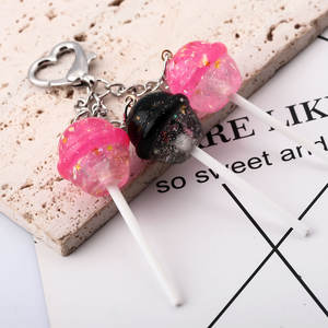 Porte-clés Y2K Sucette <span class=keywords><strong>Rose</strong></span> et Violette Mignonne pour <span class=keywords><strong>Sac</strong></span> à Main, Breloque <span class=keywords><strong>Sac</strong></span>, Pendentif Sucette - Product Image 6