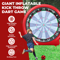 Cible de fléchettes de football gonflable de qualité commerciale, géante et adhésive, pour jeux en extérieur, planche de fléchettes de football gonflable