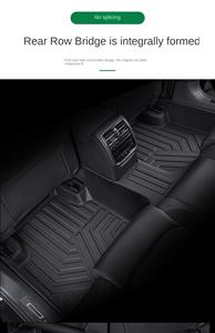 Gran oferta de alfombrillas de cuero TPE 5D, juego completo de alfombrillas traseras para varios vehículos, incluido el asiento Civic HRV, Compatible con <span class=keywords><strong>Tesla</strong></span> Y - Product Image 4