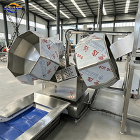 Machine de mélange automatique à 4 têtes octogonales pour l'égalisation et la distribution des assaisonnements dans la ligne de production de chips de pommes de terre