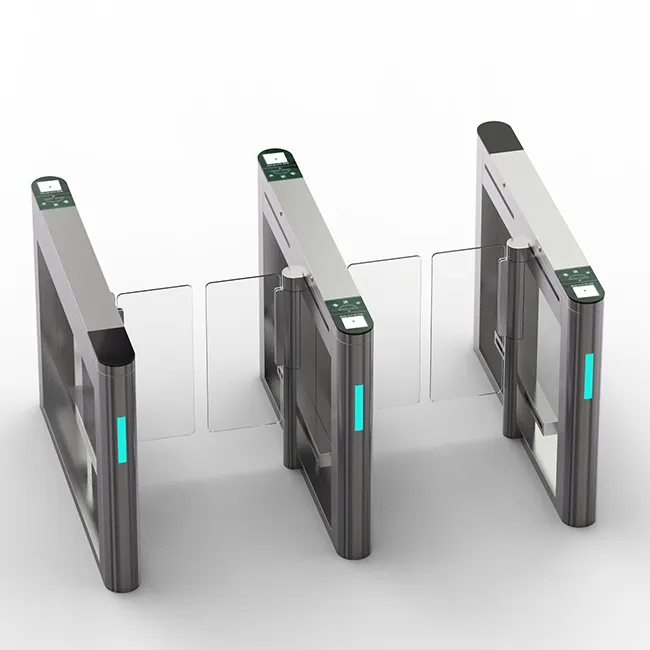 electric flap gate barrier turnstile 8a dc servo drive for flap barrier fast speed gate swing barrier revolving turnstiles