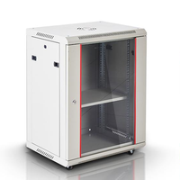 Armoire serveur sur pied TB 15U 600*450*750mm avec rails de montage personnalisables, porte ventilée et antirouille
