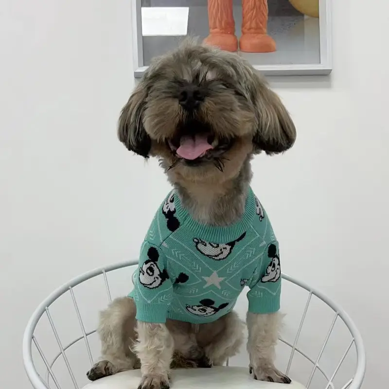 Joymay Fashion Luxury Dog Wool Sweater Pet Clothes Teddy Bomei Xs Designer Dog Sweater Warm Dog Cardigan Apparel