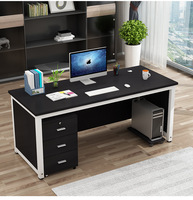 Bureau d'étude réglable moderne personnalisé en acier bois bois style personnel ordinateur de bureau