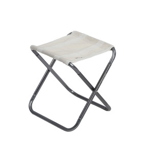 Foldable Aluminum Outdoor Chair Square Minimalist Design Oxford Fabric Camping <b>Garden</b> Use Lightweight Portable <b>Stool</b> - Product Image 1