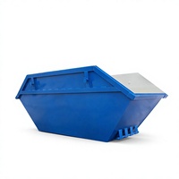 Bac à déchets en acier de haute qualité, 8 m³, pour chantiers de construction, logo OEM