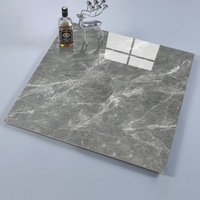 Carrelage de Sol en Porcelaine Poli Plein Corps Incassable Aspect Marbre Blanc de Luxe pour Intérieur, 600x600mm