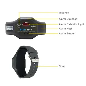 VLUUKE VK1860 High Voltage Automatic Alarm <strong>Wrist</strong> Watch IP67 Protection Non-contact <strong>Detection</strong> 1 Year Warranty Aluminum Alloy High - Product Image 2