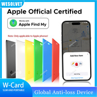 WESOLVET Air Card Tag, Rastreador Inteligente Ultra Delgado, Resistente al Agua, con Certificación MFi, para Equipaje, Bolsas, Llaves, Objetos de Valor, Pasaportes y Carteras