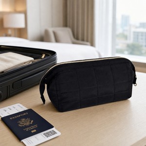 Trousse de Maquillage Matelassée Premium Grande Capacité, Organisateur de Voyage Cosmétique Portable, Pochette de Toilette Polyvalente pour Femme, <span class=keywords><strong>Sac</strong></span> de Lavage Cadeau - Product Image 6