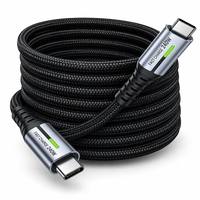 Câble USB-C de charge rapide 100W PD avec puce E-Marker intégrée et indicateur LED visible