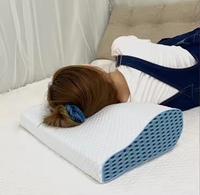 Oreiller ergonomique en mousse à mémoire de forme pour le cou et la colonne cervicale, idéal pour un sommeil confortable