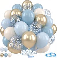 Lot de 50 ballons confettis transparents de 12 pouces avec paillettes, en latex, pour décorations de fêtes et anniversaires