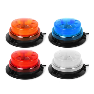 Usine en gros LED balise d'avertissement couverture bleue 12-24V 24W puissance 6000K température de couleur pour camions véhicules d'ingénierie - Product Image 5