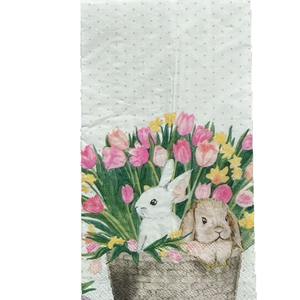 กระดาษเช็ดปากลายดอกไม้ใหญ่ พิมพ์สี สำหรับเทศกาลอีสเตอร์ ผลิตจากเยื่อไม้บริสุทธิ์ จัดจำหน่ายโดยตรงจากโรงงาน - Product Image 5