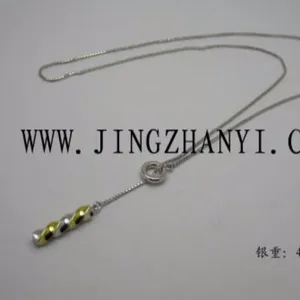 Jingzhanyi Jewelry Factory Design and manufacturing American movie star catwalk necklace American clothing brand silver necklace