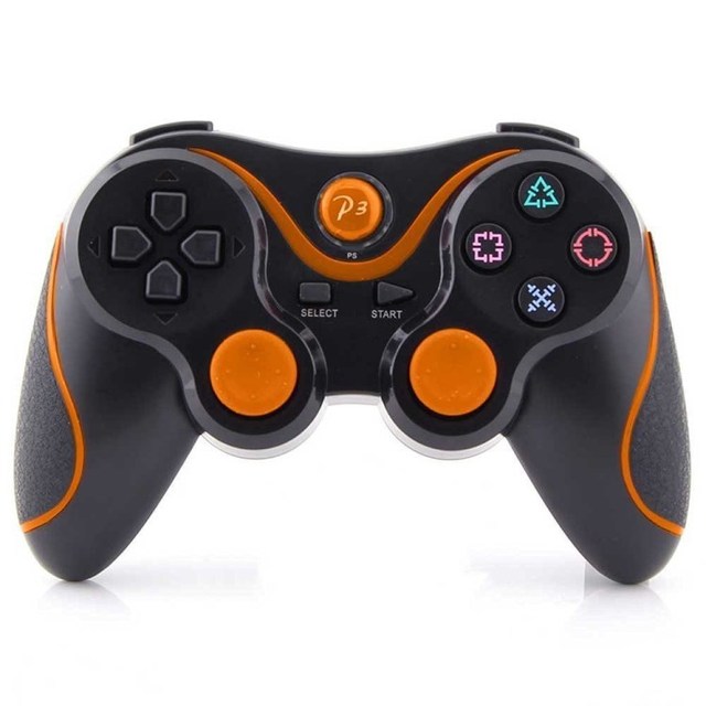 Honcam Game Controller Wireless Six Axis Double Vibration BT Charging Game Console Handle Gamepad for PS3