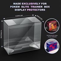 Caja Protectora Plegable de PVC Transparente de 0.5mm Resistente a los Rayos UV para Cartas Coleccionables TCG MTG, a Prueba de Polvo