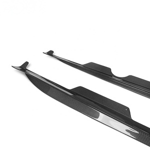 Spoiler Laterale in Fibra di Carbonio Ver.2 per <span class=keywords><strong>Mercedes</strong></span> Benz <span class=keywords><strong>AMG</strong></span> <span class=keywords><strong>GT</strong></span> GTS C190 2019-2021, Kit Carrozzeria - Product Image 3