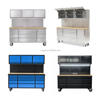 Coffre à outils robuste 72 pouces, 15 tiroirs, armoire de rangement roulante pour garage et atelier, roues, OBM OEM personnalisable, capacité de charge de 2000 kg