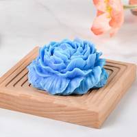 Moule à bougie en silicone 3D en forme de rose personnalisé par l'usine MUYULINS pour la décoration de gâteaux DIY, qualité alimentaire LFGB, fait main
