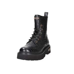 Stivaletti da donna Cult con stampa coccodrillo nera e suola platform - Product Image 2