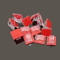 Organisateur de câbles transparent avec rubans adhésifs en acrylique, clips pour câbles autocollants