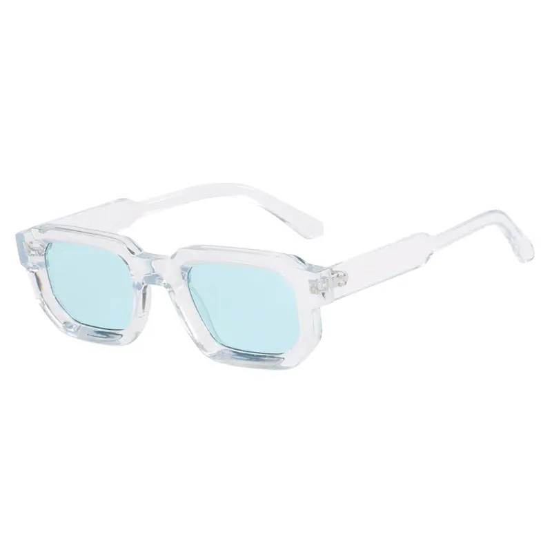 Óculos de sol retangulares para mulheres, óculos de sol quadrados extra grossos com logotipo personalizado 2024, óculos de alta qualidade por atacado