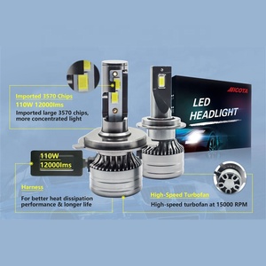 Faro Delantero para Automóvil <span class=keywords><strong>MICOTA</strong></span> G25 H3, 12-32V 50W 6500K 12000 Lúmenes, 2 LEDs (Faro LED CSP) - Product Image 2